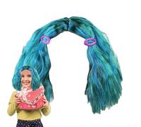Cosplay Wig For Movie Character, New Cute Girls' Costume Blue-Green Wigs, Silk Fiber Cute Cosplay Wig, Women's Cosplay Synthetic Fluffys Hair For Girls/Women