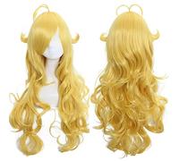 Cosplay Wig For Rwby Yang Xiao Long Light Blonde Long Curly Hair Heat Resistant Synthetic Hair Party Wigs