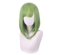 Cosplay Wig For Toilet Bound Hanako Kun Nanamine Sakura Short Green Braided Hair Anime Role Play Wigs