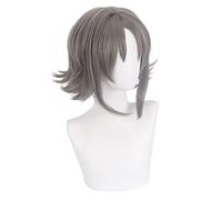 Cosplay Wig For VTuber Mysta Rias 35cm Gray Short Hair Halloween Party Role Play Wigs Youtuber NIJISANJI EN Cos Props