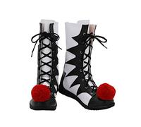 Cosplay Wig Halloween Stephen King's It Clown Boots Pennywise Cosplay Shoes Adult Men Women Halloween Cosplay Boots Shoes Custom Made 37 Male Size