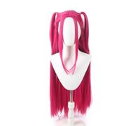 Cosplay Wig, Long Braided Purple Wig for Halloween Cosplay Props, Anime Long Straight Pink Wigs Hair Accessory for Women and Girl