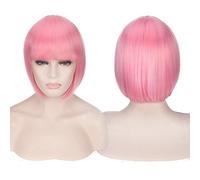 cosplay wig nightclub girl short hair bobo head color bobo headgear color:713-2 (pink)