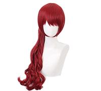 Cosplay Wig,Persona 5 Kasumi Yoshizawa Cosplay Wig,Long Wavy Ponytail Red Wig,with Free Wig Cap,Halloween Costume Cosplay,for Christmas Carnival party