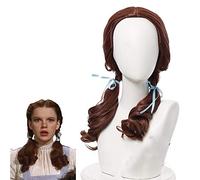 Cosplay Wig The Wizard of Oz Women Dorothy Cosplay Wig DG Girls Dorothy Brown Ponytails Heat Resistant Fibre Hair Wigs