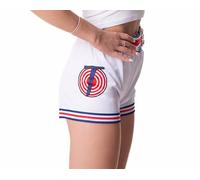 Cosplaya Womens Jersey White Basketball Shorts with Elastic Waist Mesh Halloween Costume Cosplay, White, L