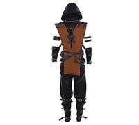 CosplayDiy Men's Suit for Mortal Kombat X Scorpion Cosplay Costume M