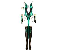 CosplayDiy Women's Suit for Game Mortal Kombat X Cosplay Costume - Green - XL