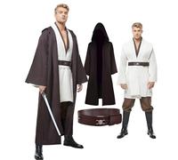 Cosplaysky Star Wars Jedi Robe Costume OBI-Wan Kenobi Halloween Outfit , Brown, Large