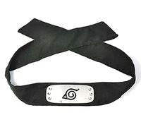 CosplayStudio Naruto Headband for Shinobi Costume with Konohagakure Crest Metal Black