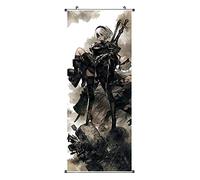 CosplayStudio NieR Automata Roll Picture I Kakemono Made of Fabric I Poster 100 x 40 cm I Motif: YoRHa 2B & 9S