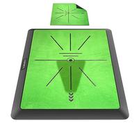 COSPORTIC Golf Hitting Mat | Golf Training Mat for Swing Path Feedback/Detection Batting | Extra Replaceable Golf Practice Mat 16"x12" | Advanced Guides and Rubber Backing for Home/Indoor/Outdoor
