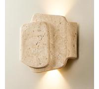 COSRUB Japanese Travertine Wall Sconce, Up Down Lighting Aisle Wall Light