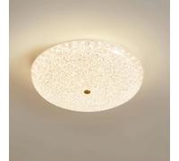 COSRUB Nordic LED Ceiling Light Round Ice Texture Ceiling Lamp for Bedroom
