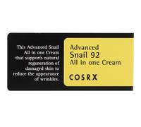 Cosrx, Advanced Snail 92, All in One Cream, 100 ml