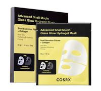 COSRX Advanced Snail Mucin Glass Glow Hydrogel Face Masks Skincare 3 EA Collagen Face Mask Travel Essentials Stocking Stuffers Korean Skin Care