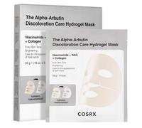 COSRX The Alpha-Arbutin Discoloration Care Hydrogel Face Masks Skincare 3 EA, Collagen Face Mask, Travel Essentials, Overnight Face Mask, Korean SkinCare