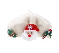 COSSIKA Beret Teens Girls Christmas Beret Festival Thick Beret Woman Windproof Outdoor Painter Hat Christmas Photography Beret Hat