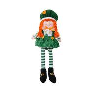 COSSIKA Gnomes Doll 1Pack StPatrick's Day Gnomes Plushes Decorations,Green Irish Leprechaun Tomtes Elf Gnome Doll Dwarf Figurines Ornaments