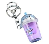 COSSIKA Key Chain Cat Bubble Tea Pendant Cartoon Milk Tea Pendants Keyrings Fashionable Acrylic Key Rings Jewelry for Backpacks and Phone