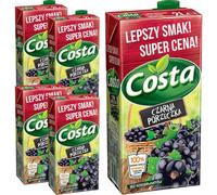 COSSTA Blackcurrant Juice Drink Juice fruit juice 2000 Mililiter x 5 Pieces