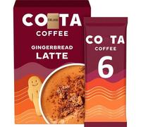 Cossta Instant Gingerbread Latte Sachets - 6 x 17g, Spiced Coffee Mix, Cozy & Creamy (Pack of 1)