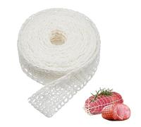 Cosswe Ham Net, White Roasting Net, Rolled Roast Net, Smoking Net, Meat Net for Rolled Roasting, Cotton Mesh, Storage, Roasting Net, Calibre, 16 Elastic (5 m)
