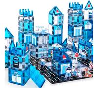 cossy 42 PCS Magnetic Tiles, 3D Police Magnetic Building Blocks Set, STEM Magna Tiles for kids, Building Construction Toddler Toy, Learning Educational Construction Toys for 3+ Year Boys & Girls