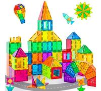 cossy 60PCS Magnetic Tiles, 3D Magnetic Building Blocks Set, STEM Magnet Toys for Kids, Building Construction Toy, Learning Educational Construction Toys for 3+ Year Boys & Girls