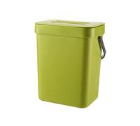 Cost Bin for Kitchen Counter 5L Hanging Trash Can with Lid Under Sink Rubbish Bin Cabinet Door Recycle Bin Bianco Kitchen Trash Can