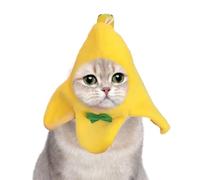 Cost Costume Banana Hat - Funny Animal Cosplay Hood, Plush Caper | Pet Halloween Costume Outfit Cute Hat for Dog Kitten Party Theme Dress Novelty