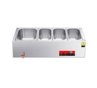 Cost-Saving Commercial Food Warmer - Heavy-Duty, Large Capacity Stainless Steel Buffet Server, The Solution for Restaurants, Catering & Hotels(B3-33.07" L x 14.57" W x 9.45" H)