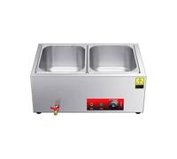 Cost-Saving Commercial Food Warmer - Heavy-Duty, Large Capacity Stainless Steel Buffet Server, The Solution for Restaurants, Catering & Hotels(A1-22.5" L x 14.5" W x 9.5" H)