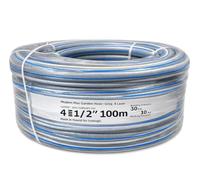 Cost Wise 1/2" 4 Layer Garden Hose Pipe - Reinforced Flexible Kink Resistant Water Hose for Watering, Cleaning & Irrigation - 1m to 100m Lengths Available (100m)