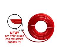 Cost Wise 1.6mm Redstar Strimmer/trimmer Line/cord,longlast ,star Shape For Better Cut And Lasts Longer-15M Length