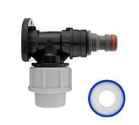 Cost Wise 20mm Water Pipe Mdpe Compression Back/wall Plate With Universal Garden Hose Connection