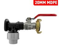 Cost Wise 20mm Waterpipe Mdpe Back/wall Plate With Full Flow Valve+Geka Type Brass Claw Fitting Hose Connector