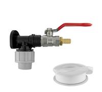 Cost Wise 20mm Waterpipe Mdpe Back/wall Plate With Full Flow Valve+Universal Garden Hose 13mm Barb Connector