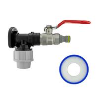 Cost Wise 20mm Waterpipe Mdpe Back/wall Plate With Full Flow Valve+Universal Garden Hose Connector