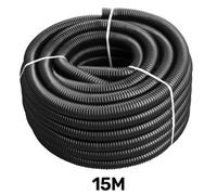 Cost Wise 25mm (1") Corrugated Pond Pipe And Connector Kit - Ideal To Join Two Water Tanks/butts (15M + 2 Double Wire Clips)