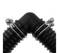 Cost Wise 25mm (1") Elbow Connector For Use With Corrugated Flexible Garden Pond/fishpond Hose,complete With2 X Double Wire Hose Clips