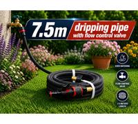 Cost Wise Dripping Hose Pipe Orporous Pipe With Flow Control Valve , Flexible Garden Soaker Hose,ideal For Garden Irrigation Low Water Use