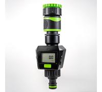 Cost Wise Garden Tap Water Flow Meter,measure Up To 1000L,universal Hose Connections