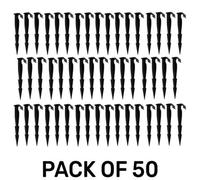 Cost wise Ground Securing Pegs For Irrigation 1/2" Seep Hose,soaker Hose,drip Line,weeping Pipe (Pack Of 50)