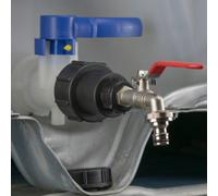 Cost Wise Ibc Tank S60X6 Coarse Threaded Outlet Tap Kits With Swivel Extender Cap To Bring The Tap Out From The Metal Cage
