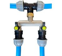Cost Wise Mdpe Water Supply Pipe Compression Fittings With Metal Manifold/ Splitter,available For 25mm Mdpe Pipe