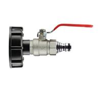 Cost Wise Outlet Tap For Ibc Tank That Has A S60X6 Coarse Threaded Outlet,with Full Flow Lever Valve Universal Hose Connection