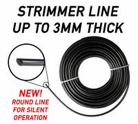Cost Wise Pack Of 2, Black Strimmer/trimming Line/cord (2.4mm) 15M Lengths X 2