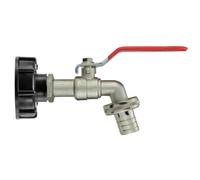 Cost Wise Standard Ibc Tank Outlet Tap For S60X6 (2") Coarse Threaded Outlet,metal Lever Valve With Barb Outlet