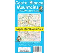 Costa Blanca Mountains Tour & Trail Super-durable Map